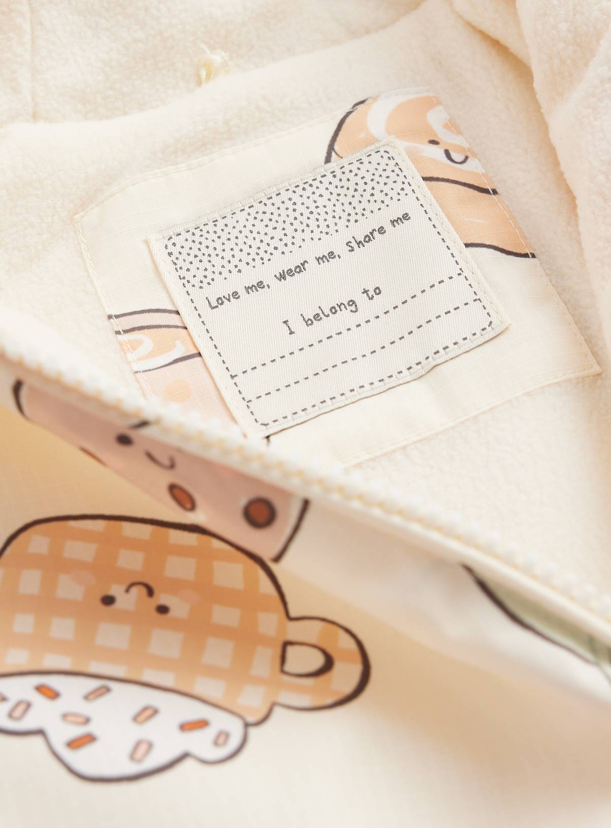 Cream Pumpkin Print Puddlesuit 9-12 months - Image 2